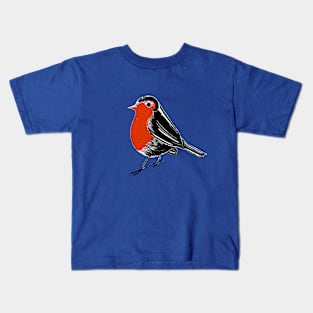 Christmas Robin Holiday design Kids T-Shirt